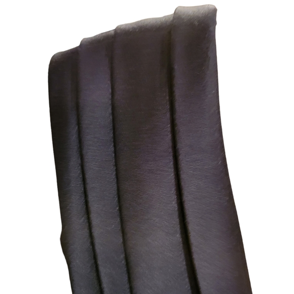 LORI ANN Montreal 10 Party Dress Black, Around Neck Folded Satin Collar Broch fr - Picture 9 of 12